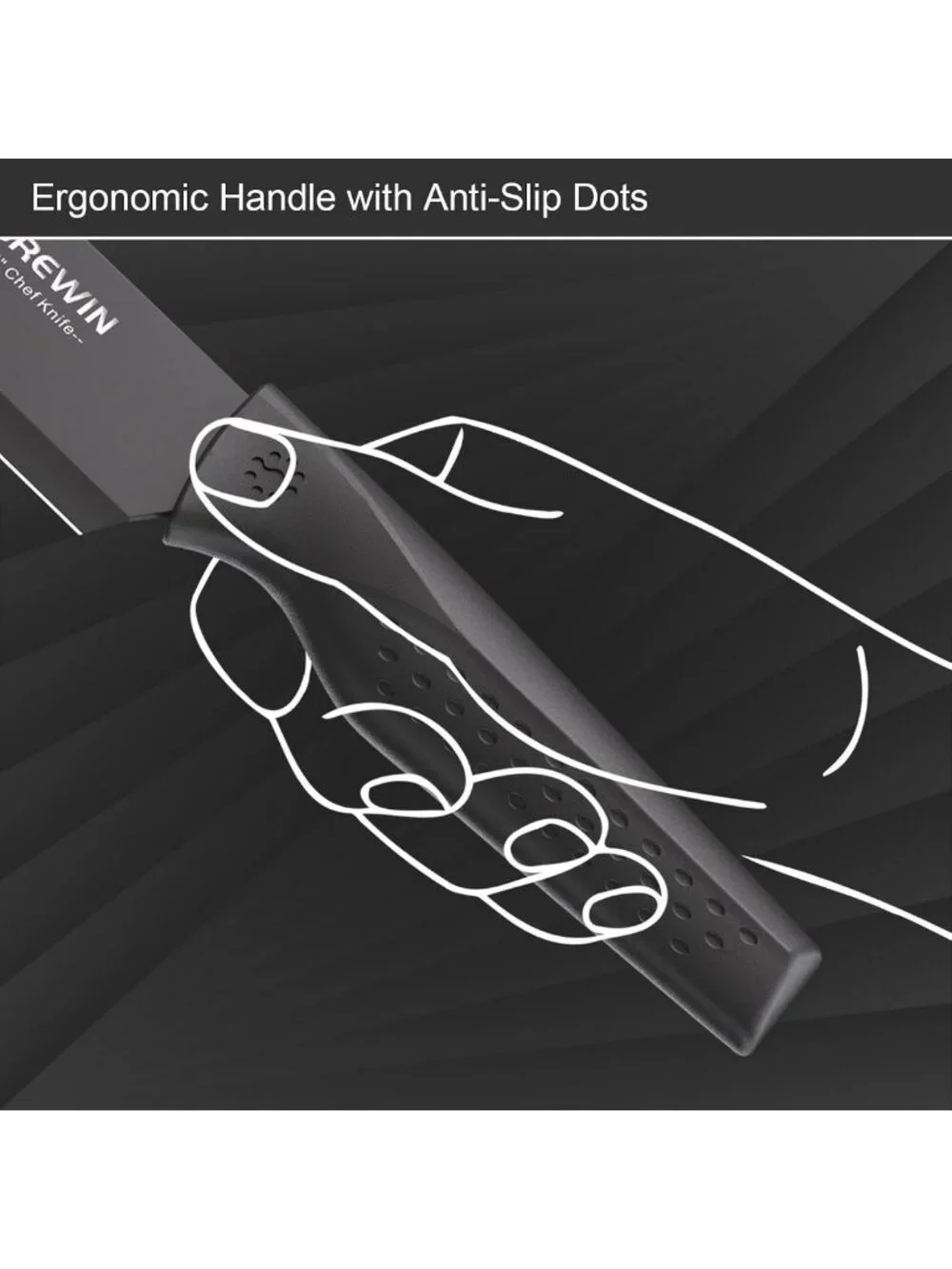 Essential Kitchen Knife Set with Universal Block - Perfect for Home, Apartment